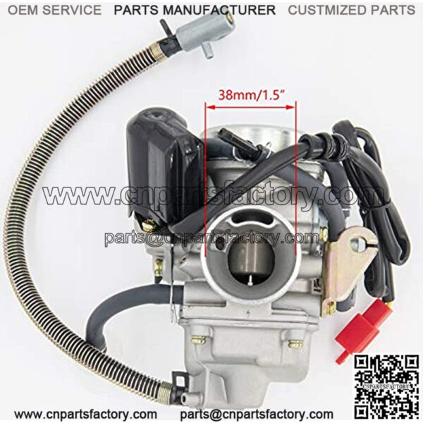 GY6(150cc) Carburetor for 150cc 125cc 152QMJ 157QMJ 4 Stroke Engines Electric Choke Motorcycle Scooter  - GY6 150cc Carburetor 24mm PD24J Carb - Image 2