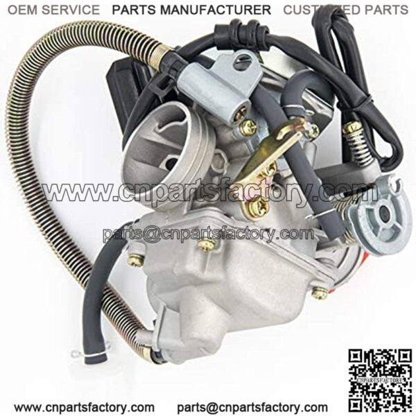 GY6(150cc) Carburetor for 150cc 125cc 152QMJ 157QMJ 4 Stroke Engines Electric Choke Motorcycle Scooter  - GY6 150cc Carburetor 24mm PD24J Carb - Image 3