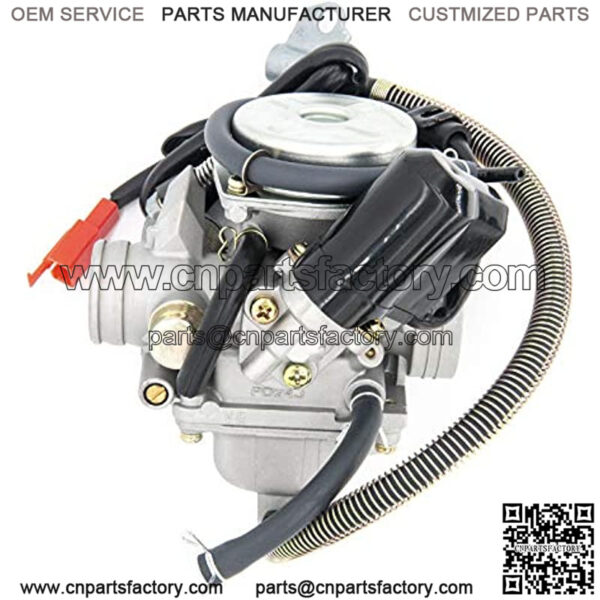 GY6(150cc) Carburetor for 150cc 125cc 152QMJ 157QMJ 4 Stroke Engines Electric Choke Motorcycle Scooter  - GY6 150cc Carburetor 24mm PD24J Carb - Image 4