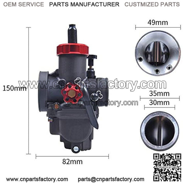 RACING PARTS Replacement Orginal High Performance Speed Modified Carburetor PE30MM Main Slow Fit Motorcycle Scooter Atv Dirt bike 180CC-300CC Honda Yamaha Suzuki Kawasaki CG GY6 Engine - Image 2