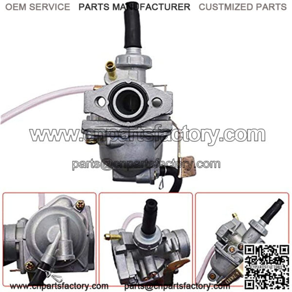 Carburetor & Handle Grip Bar & Throttle Cable Replacement for Honda Crf50 Xr50 Z50 Crf Xr 50 Z50R 1979-1999 Carb 7/8 - Image 3