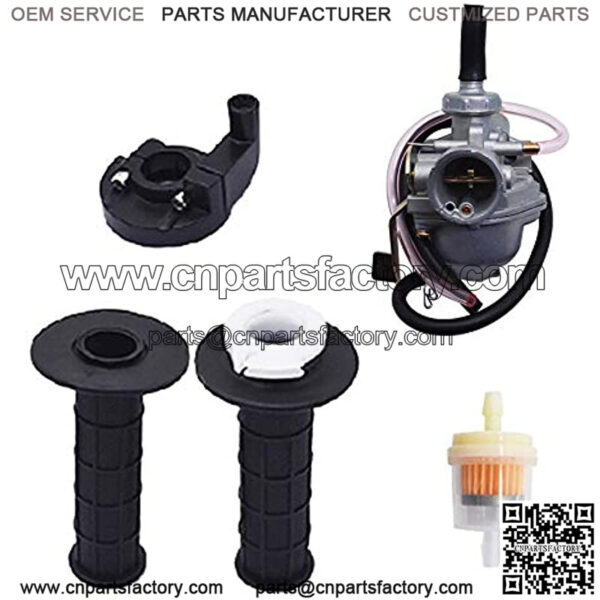 Carburetor & Handle Grip Bar & Throttle Cable Replacement for Honda Crf50 Xr50 Z50 Crf Xr 50 Z50R 1979-1999 Carb 7/8 - Image 4
