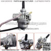 Carburetor & Handle Grip Bar & Throttle Cable Replacement for Honda Crf50 Xr50 Z50 Crf Xr 50 Z50R 1979-1999 Carb 7/8 - Image 5