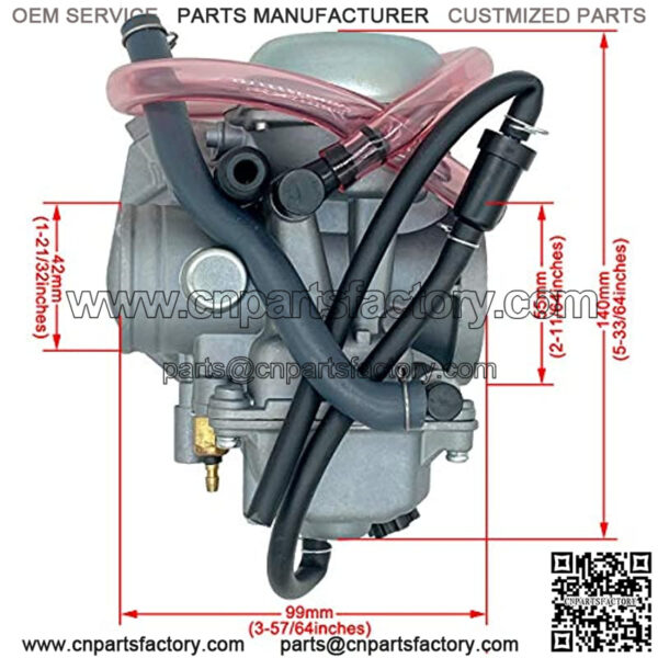 KVF360 Carburetor Replacement for 2003 2004 2005 2006 2007 Kawasaki Prairie 360 KVF360 KVF360A KVF360B KVF360C ATV Carburetor - Image 5