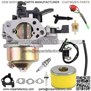 GX390 Carburetor+Ignition Coil Air Filter Kit Compatible with GX340 GX360 GX390 11HP 13HP Engine Generator Lawn Mower Motor Replaces# 16100-ZF6-V01