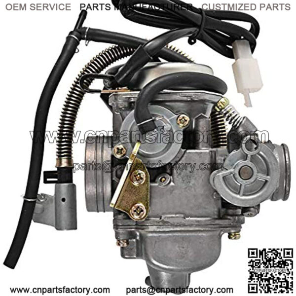 GY6 125cc/150cc Carburetor for 4 Stroke Engines Electric Choke Scooter ATV Go Kart 152QMI 157QMJ with Air Filter Intake Manifold - PD24J 24mm Carb - Image 5