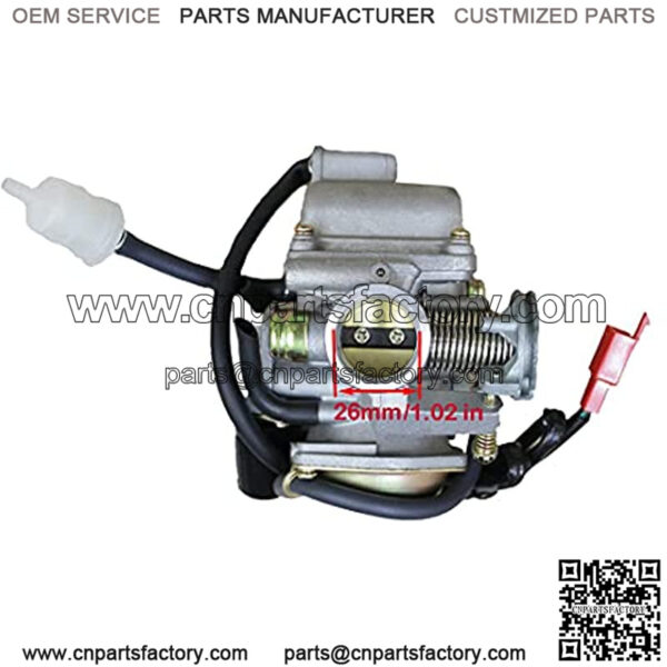 GY6 150CC Carburetor 26mm Carb & Intake Manifold+42mm air filter Compatible with GY6 125cc 150cc 152QMI 152QMJ 157QMI 157QMJ Engine Kazuma Go Kart - Image 2