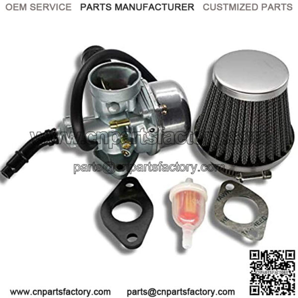 PZ19 Carburetor with Air Filter for Kazuma Baja Polaris Honda XR/CRF 50cc 70cc 90cc 110cc 125cc Dirt Pit Bike Go Kart