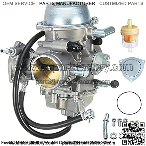 Chainsaw Carburetor Adjustment Kit Replacement Carburetor Carb Replacement Compatible with BOMBARDIER CAN-AM DS650 DS 650 2000-2007 Full Range of Spare Parts Store for Lawn mowers an - Image 2