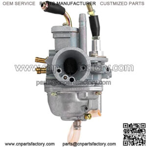 Motorcycle Carburetor, Motorcycle Metal Caburetor Electric Choke Carburetor Replacement for Bombardier DS50 DS90 PGO Big Max