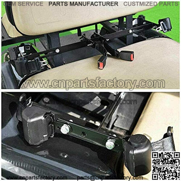 Universal 4 Passenger Golf Cart Set Front Rear Golf Cart Seat Belt Kit for EZGO, Yamaha, Club Car - Image 2
