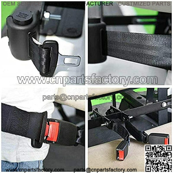 Universal 4 Passenger Golf Cart Set Front Rear Golf Cart Seat Belt Kit for EZGO, Yamaha, Club Car - Image 3