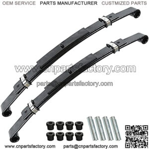 Heavy Duty Rear Leaf Springs Golf Cart Kit with Bushings Replacement for TXT 1996-2013 Gas or Electric