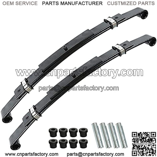 Heavy Duty Rear Leaf Springs Golf Cart Kit with Bushings Replacement for TXT 1996-2013 Gas or Electric