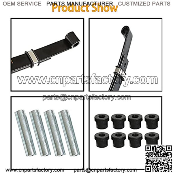 Heavy Duty Rear Leaf Springs Golf Cart Kit with Bushings Replacement for TXT 1996-2013 Gas or Electric - Image 2
