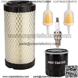 Golf Cart Tune Up Kit for Club Car Precedent 2004 up Gas Models with FE350 Kawasaki Motor, Include Air Filter Oil Filter Fuel Filter Spark Plug, Engine Maintenance Kit for Club Car Precedent