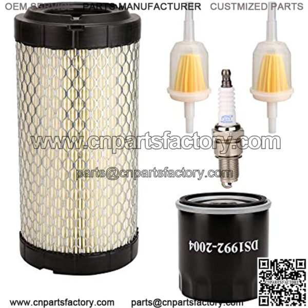 Golf Cart Tune Up Kit for Club Car Precedent 2004 up Gas Models with FE350 Kawasaki Motor, Include Air Filter Oil Filter Fuel Filter Spark Plug, Engine Maintenance Kit for Club Car Precedent