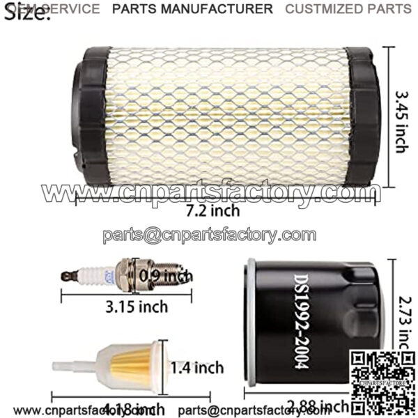 Golf Cart Tune Up Kit for Club Car Precedent 2004 up Gas Models with FE350 Kawasaki Motor, Include Air Filter Oil Filter Fuel Filter Spark Plug, Engine Maintenance Kit for Club Car Precedent - Image 2