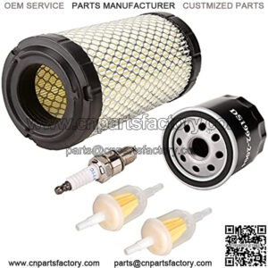 Golf Cart Tune Up Kit for Club Car Precedent 2004-2015 Gas Models, Air Filter 102558201 Oil Filter 1016467 Fuel Filter 102003201 Spark Plug BPR2ES