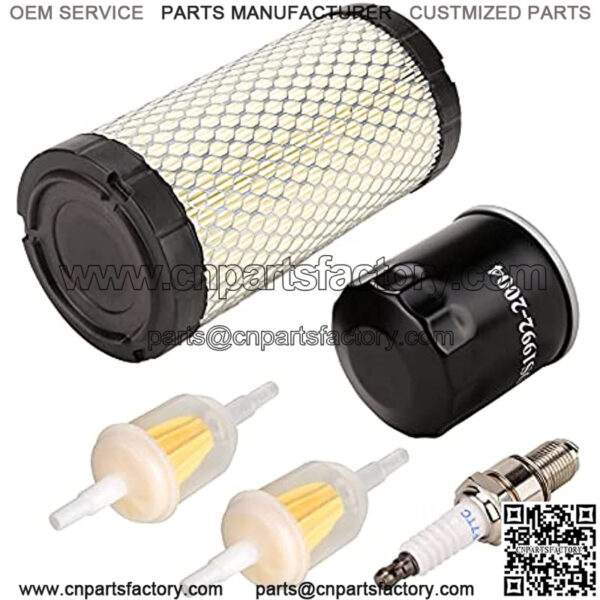 Golf Cart Tune Up Kit for Club Car Precedent 2004-2015 Gas Models, Air Filter 102558201 Oil Filter 1016467 Fuel Filter 102003201 Spark Plug BPR2ES - Image 2