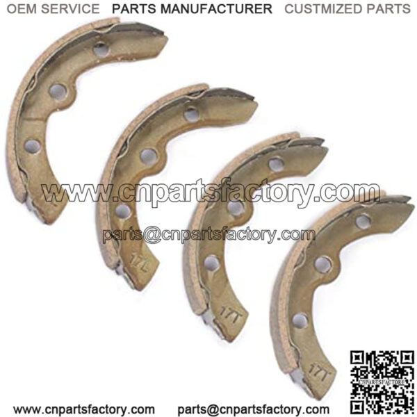 Golf Cart Brake Shoes for Club Car Precedent and DS 1995-up,Golf Cart Replacement Brake Shoes OEM 1018232-01 (2 Short Points and 2 Long Points)