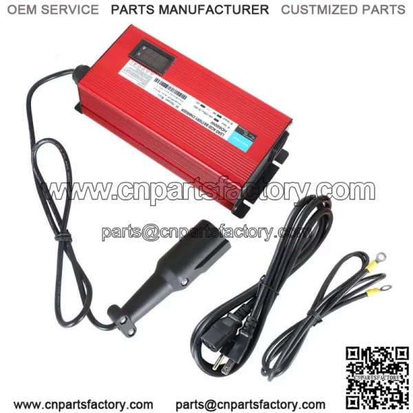 For Club Car Golf Cart Battery Charger 48v Round 3 Pin Plug 10A with OBC bypass - Image 2