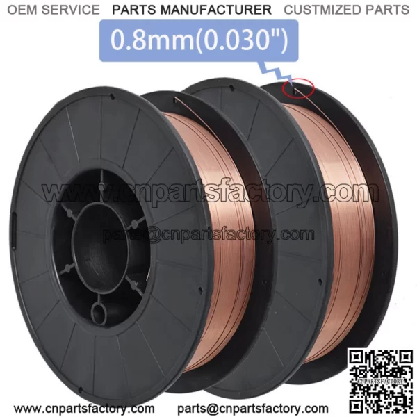 ER70S-6 .030" (0.8mm) Mild Steel MIG Welding Wire 10-lb Roll 2 Pack