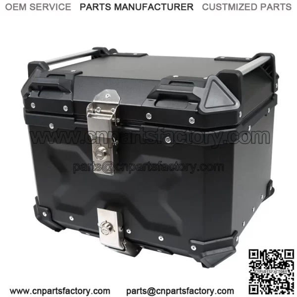 45L Motorcycle Luggage Waterproof Tail Box Scooter Trunk Storage Top Case Balck - Image 3