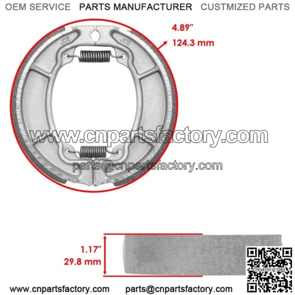 for Honda NX650 Nx 650 1988 1989 Front Brake Pads & Rear Brake Shoes - Image 2