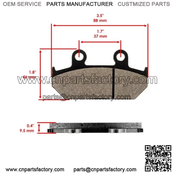 for Honda NX650 Nx 650 1988 1989 Front Brake Pads & Rear Brake Shoes - Image 3