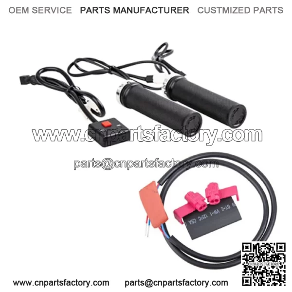 Lock-On Heated Grip Kit & Thumb Warmer Atv Polaris Honda Suzuki Can Am