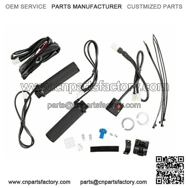 Lock-On Heated Grip Kit & Thumb Warmer Atv Polaris Honda Suzuki Can Am - Image 3