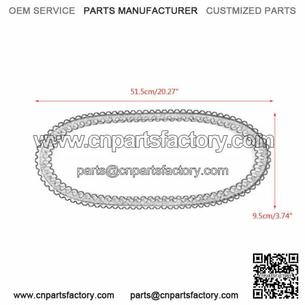 Drive Belt For Polaris 3211165 Snowmobile 600 800 Switchback Adventure / Rush - Image 2