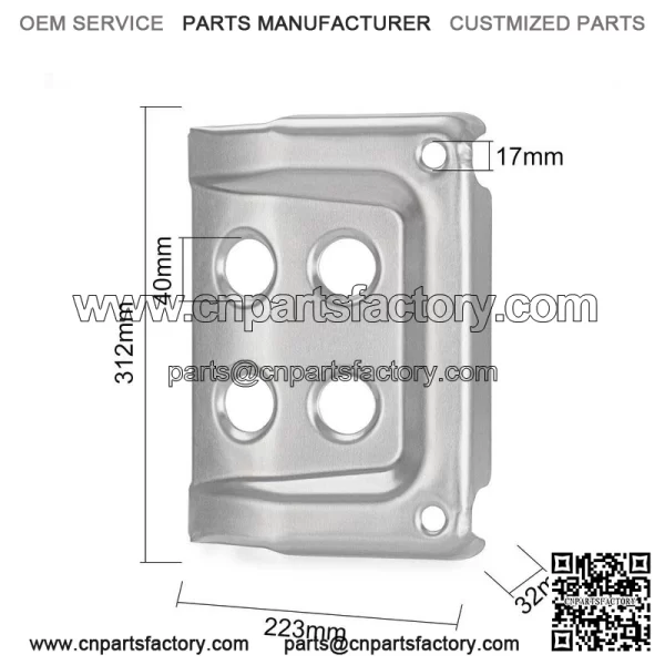 Front Skid Plate for Honda 1998-2004 TRX400FW TRX450 FE/FM/ES/S Foreman 400 450 - Image 2