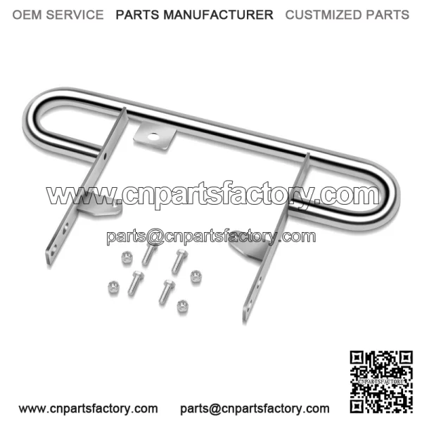 For 2004-2013 Yamaha YFZ450 ATV Rear Wide Grab Bar Bumper Chrome Carrier - Image 2
