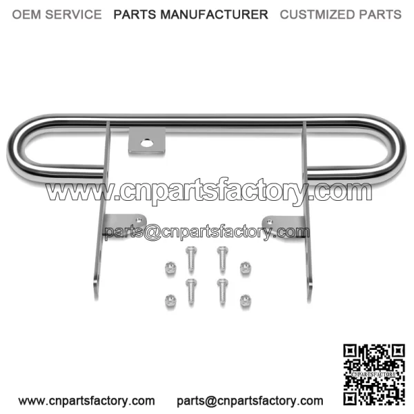 For 2004-2013 Yamaha YFZ450 ATV Rear Wide Grab Bar Bumper Chrome Carrier - Image 3