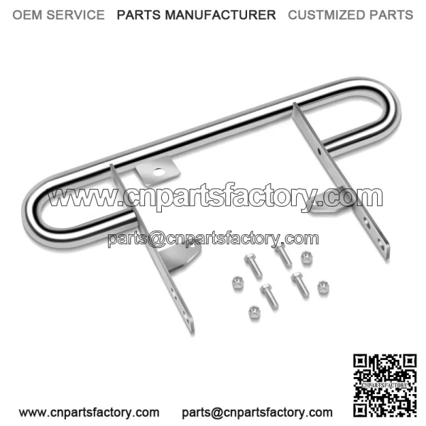 For 2004-2013 Yamaha YFZ450 ATV Rear Wide Grab Bar Bumper Chrome Carrier - Image 4