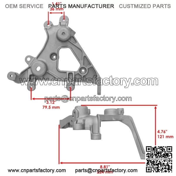 Front Fender Right Headlight & Bracket For Yamaha Raptor 700 YFM700 2006-2012 - Image 2