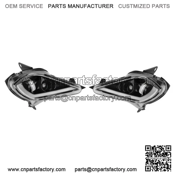 LED Headlight set: 2006-2025 YAMAHA RAPTOR YFZ 450 700R YFM 250 350 700 Version2 - Image 2