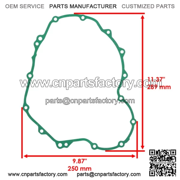 Clutch Cover Gasket For Honda CB500F CB500X 2013-15 11394-MGZ-J01 11394-MGZ-J00 - Image 2