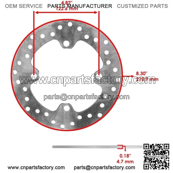 Front And Rear Brake Disc Rotor For Honda Talon 1000R 1000X 4 SXS1000S 2019-2024 - Image 2