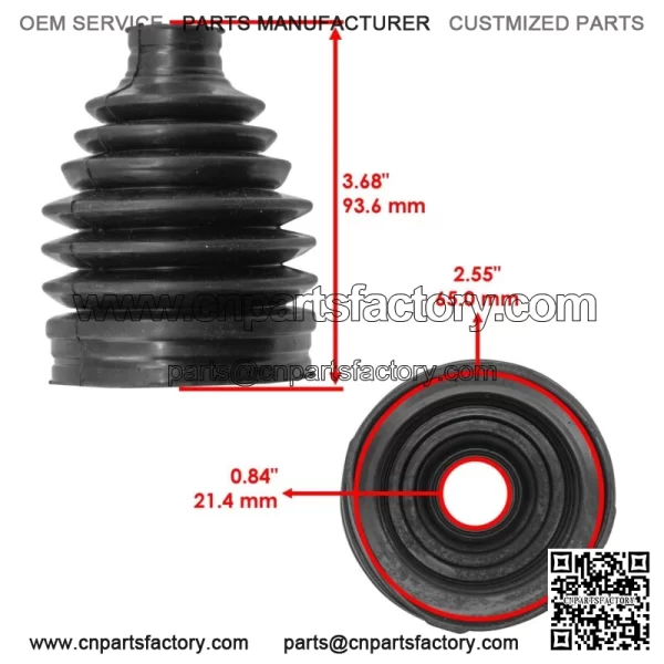 Front Outer CV Axle Boot For Honda Pioneer 700 SXS700M2 2023-2025 - Image 2