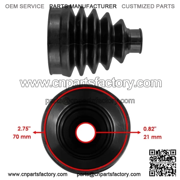 Front Axle Inner & Outer CV Boot For Polaris Ranger EV Full Size Premium 2023-24 - Image 2