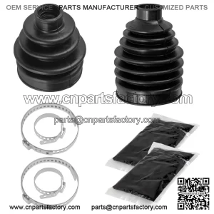 Front Axle Inner & Outer CV Boot Kit For Yamaha Kodiak 450 YFM450 EPS 2022-2025