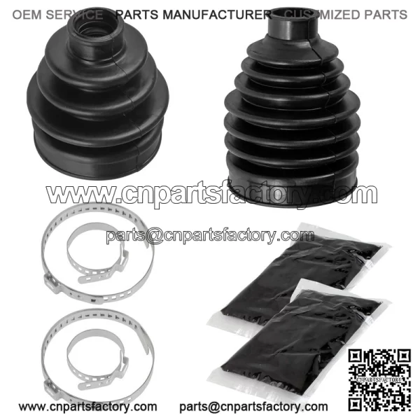 Front Axle Inner & Outer CV Boot Kit For Yamaha Kodiak 450 YFM450 EPS 2022-2025