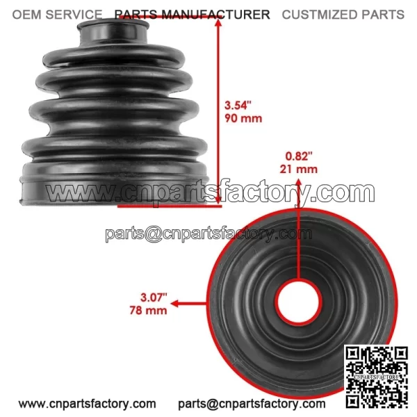 Rear Axle Inner Outer CV Boot Kit For Polaris Ranger 570 Full Size 2019-2025 - Image 2