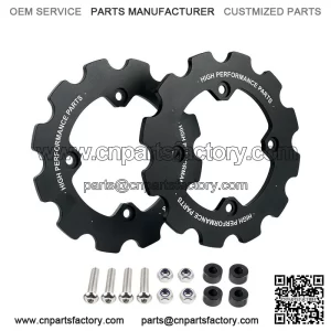 Dual Sprocket Guard Chain Protector For Yamaha Raptor 700 YFM700 2006-2024 Black
