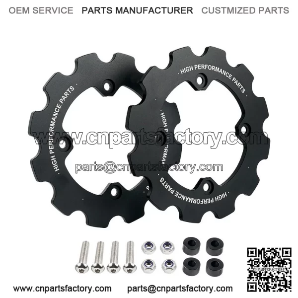 Dual Sprocket Guard Chain Protector For Yamaha Raptor 700 YFM700 2006-2024 Black