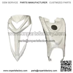 13-25 Raptor 700 OEM GRILL NOSE CONE GAS TANK COVER WHITE PLASTICS