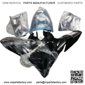 7 Piece YFZ450R Black OEM Yamaha Complete Set Plastics Brand New 09-2025
